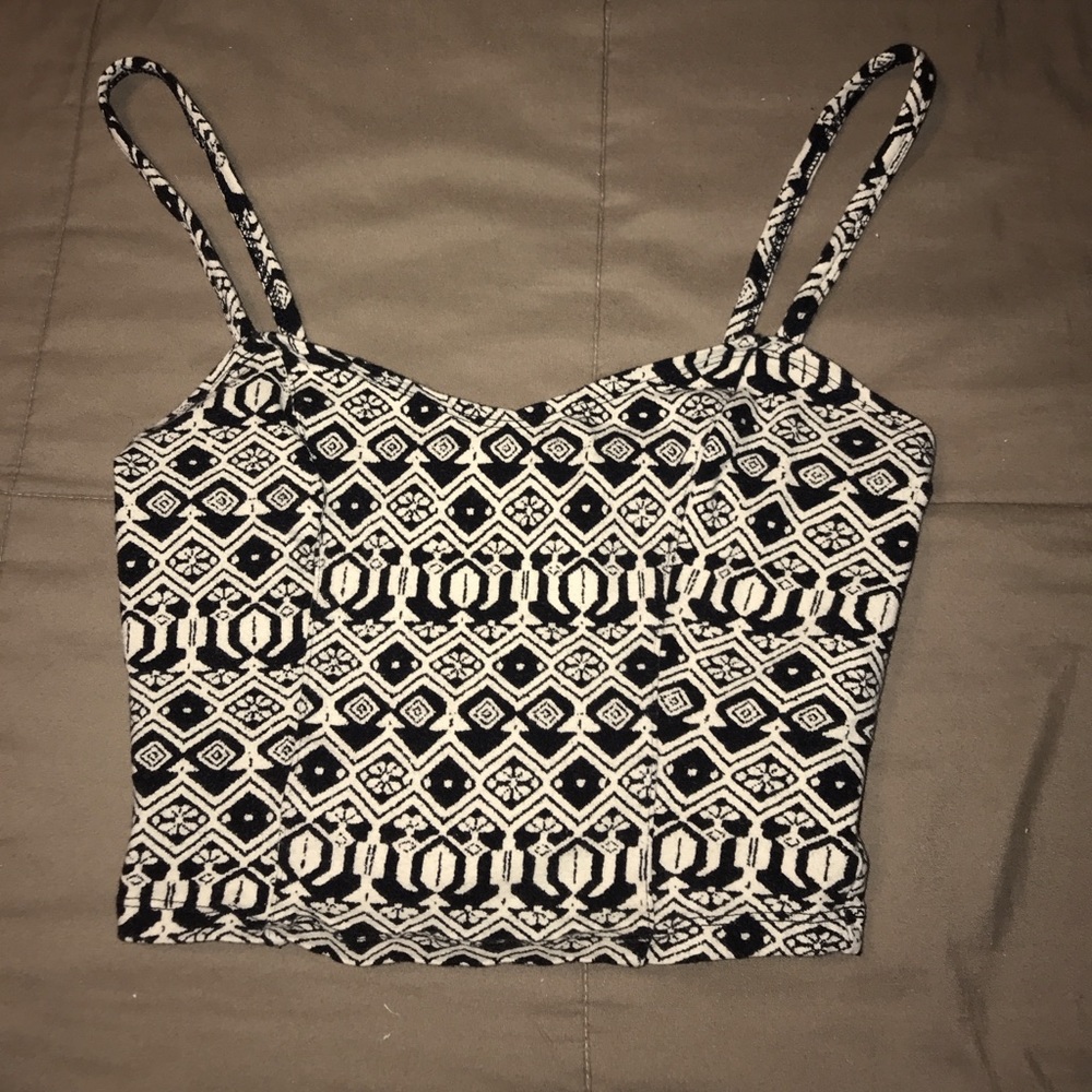 Aztec print crop top!